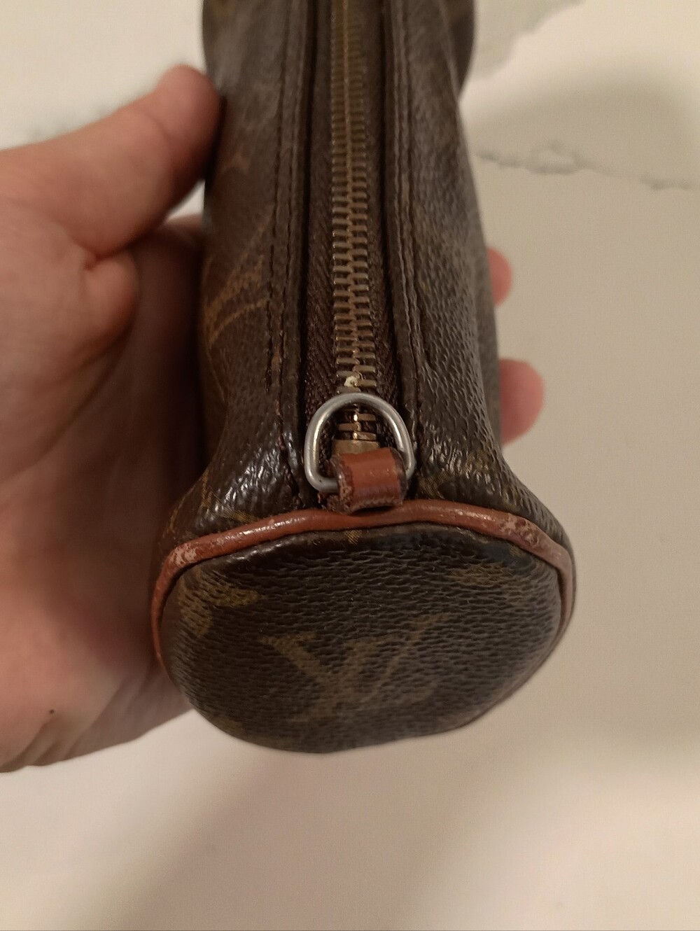 Authentic Louis Vuitton Monogram Papillon Pouch Cylindrical Pen Case - Picture 5 of 11